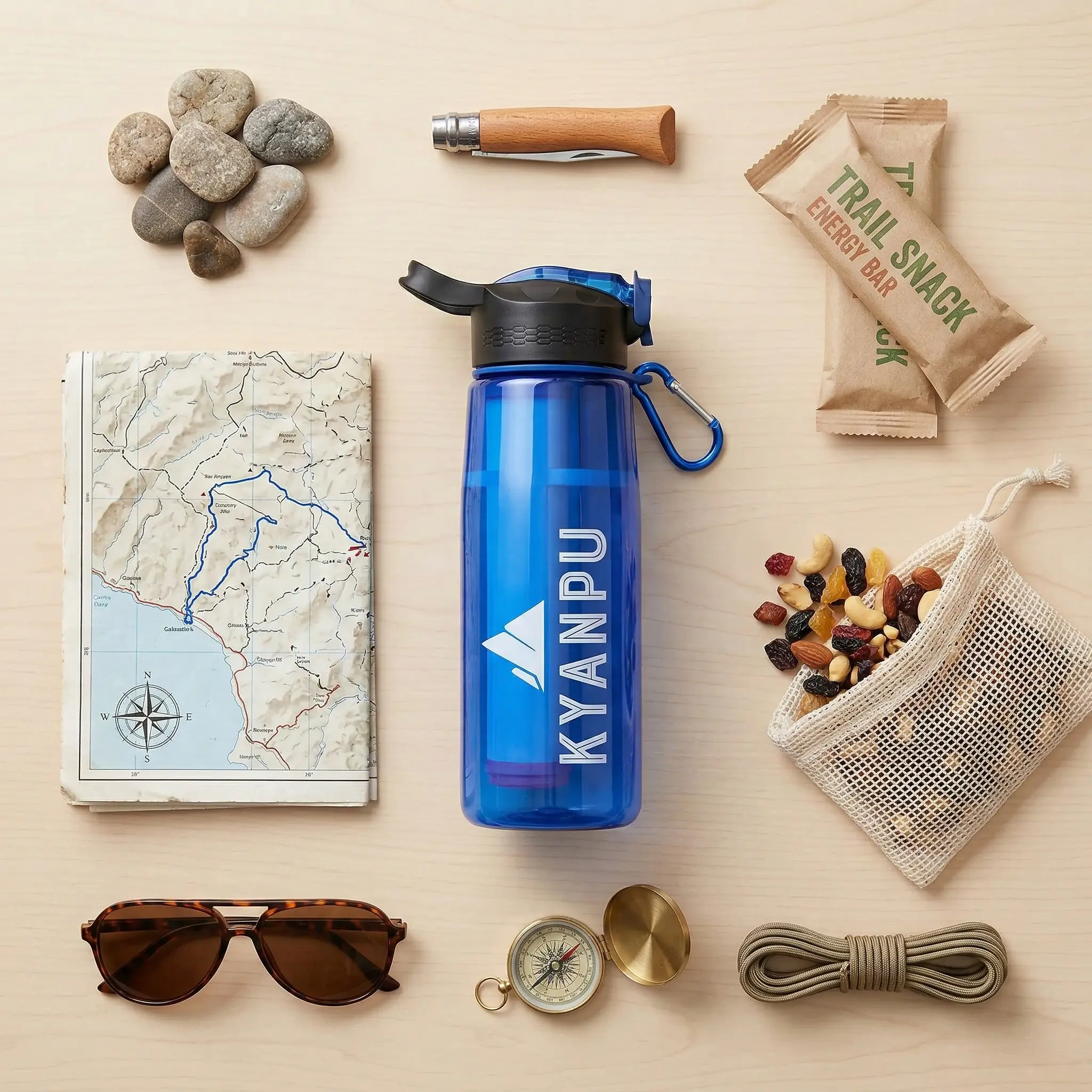 Gourde filtrante randonnée