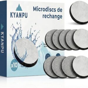 Pack de 10 Disques Filtrants Kyanpu – Compatible Brita MicroDisc (Gourde & Carafe)