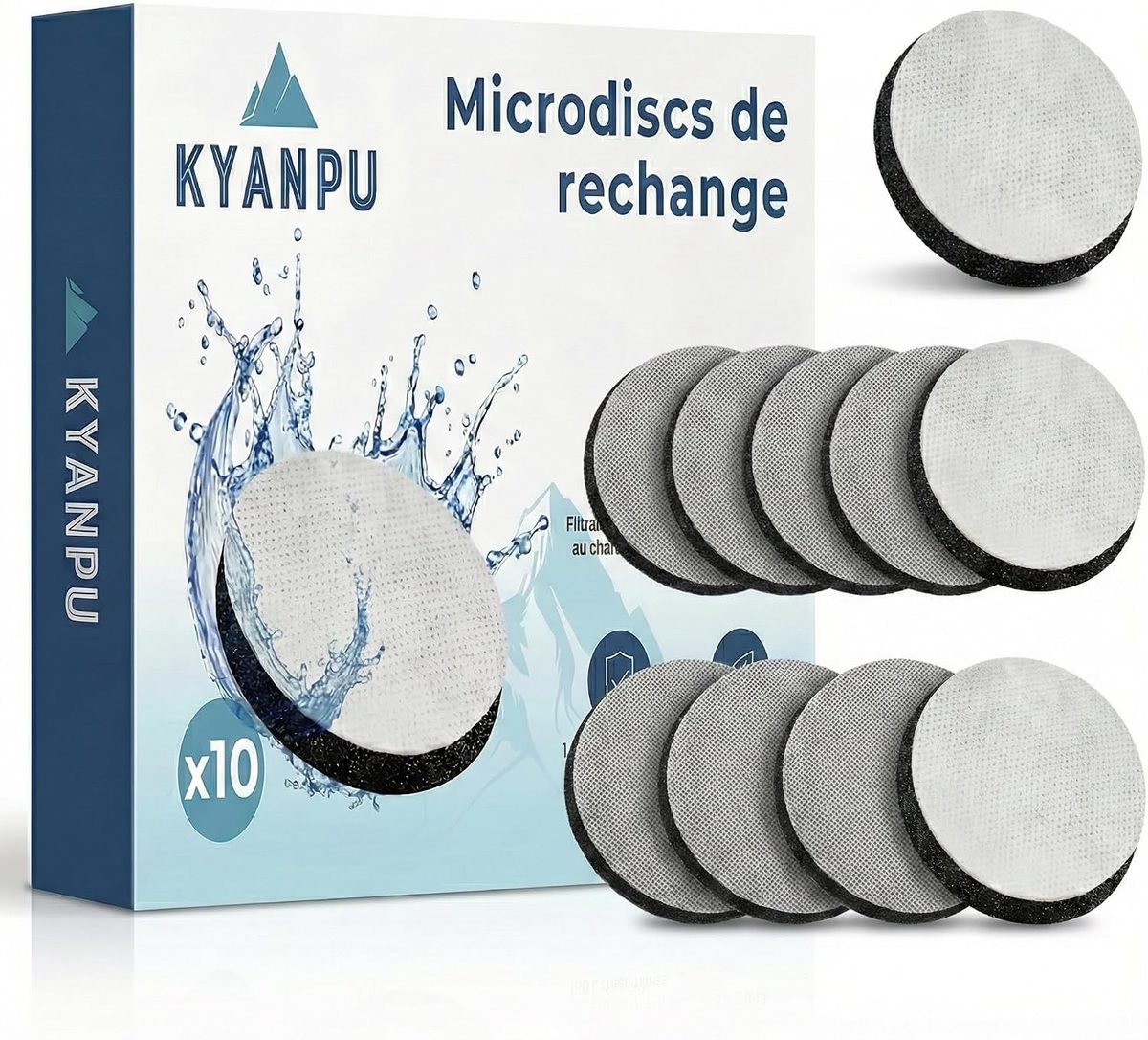 Lot de 10 disques filtrants Kyanpu compatibles MicroDisc