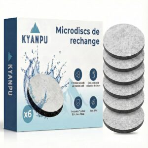 Pack de 6 Disques Filtrants Kyanpu – Compatible Brita MicroDisc (Gourde & Carafe)